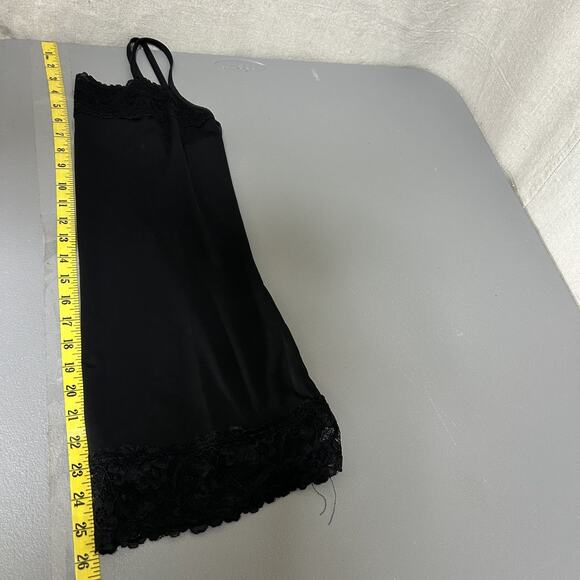 Maurices Women Lace Trim Y2K Cami Tank Top Size M Black Grunge Goth Whimsigoth - Picture 7 of 8